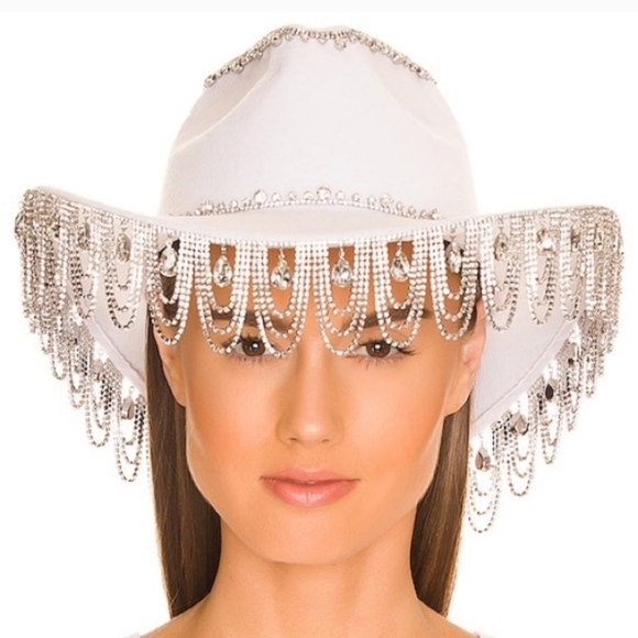 REVOLVE I 8 Other Reasons Bling Cowboy Hat l NWOT(Dust bag Incl) - Picture 3 of 3